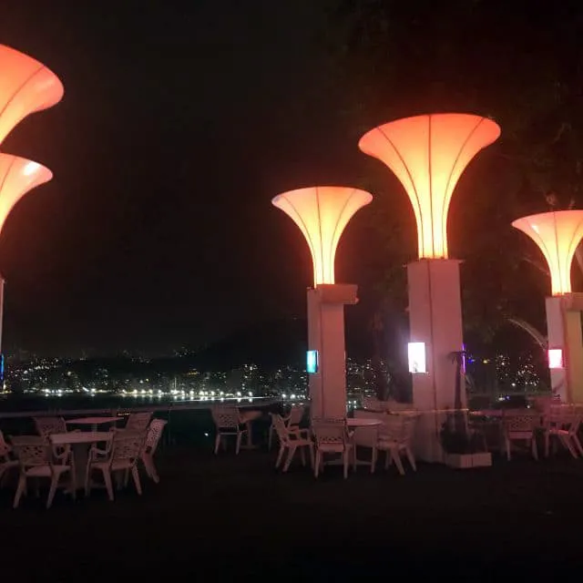 La terraza en ámbar
